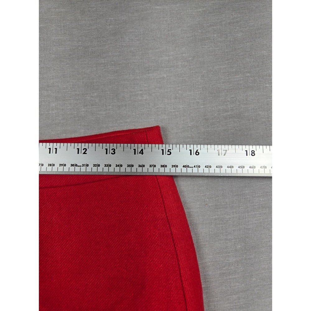 J.Crew No. 3 Pencil Skirt Red 100% Wool BD513 Womens 6 - Picture 7 of 11